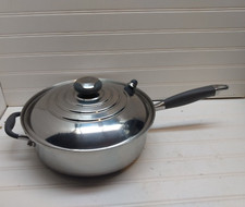 Sartén y tapa Royal Prestige 4,5 cuartos de galón T-304 acero inoxidable 10,5"