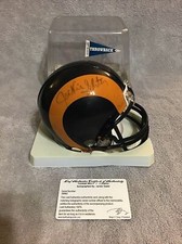 JACKIE SLATER #78 HOF LA Ram / SL Rams Certified Autograph Riddell Mini Helmet