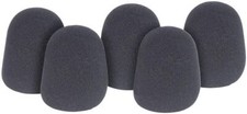 Qtx Sound - Microphone Windshields, Black (5 Pack)
