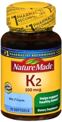 SM Nature Made Vitamin K2 100 mcg Softgels 30ct
