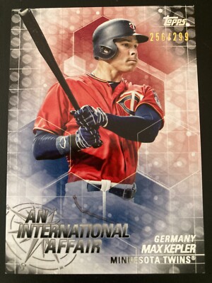 2018 Topps Update Series An International Affair Black IA-22 Max Kepler ed/299