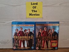 Anchorman 2 - The Legend  Continues (Blu-ray, 2 Disc Set, 2013) [Region Free] UK