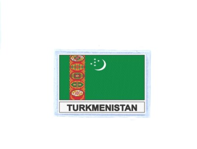 Aufnäher patches gedruckt Flaggen flagge fahne TM turkmenistan