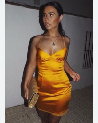 wild fable corset dress Women's Sleeveless Corset Satin Bodycon Dress