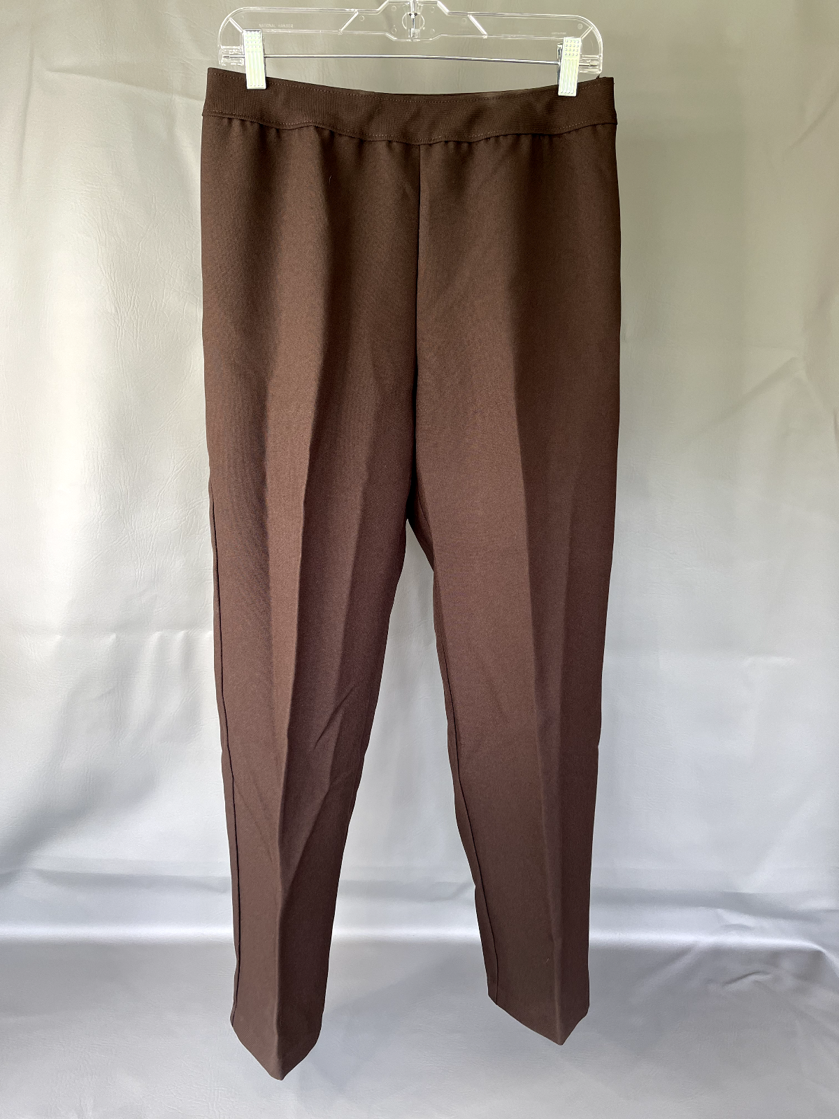 Bend Over Pants Womens 10P Brown Dress Pants Polyester Pull On Straight Leg  | eBay