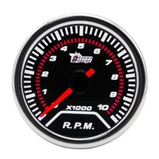 Car Tacho Gauge 2" 52mm Auto Tachometer Gauge Meter White Light Tacho Gauge