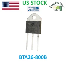 5PCS ST MICRO BTA26-800 BTA26-800B BTA26800BWRG (BRAND NEW) US Stock