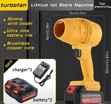 Air Blower Turbo Fan Electic Cordless Leaf Blower for Patio Cleaning Car Drying