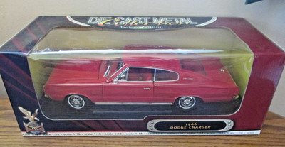 Road Signature Yat Ming 1966 Dodge Charger Red Diecast 1:18 Model