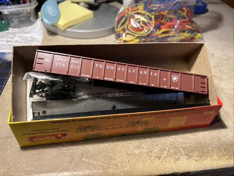 Roundhouse HO PRR Wabash #376611 50' Mill Gondola Kit - 1675