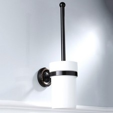Black Oil Rubbed Brass Home Bathroom Toilet Brush Holder Wall Mounted sba219