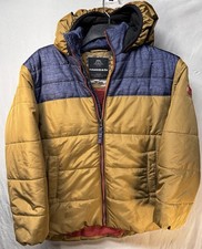 Hawke Co Boys Puffer Jacket- Navy Blue Gold/Mustard- Size 10/12