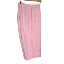 Avenue Linen Blend Capri Pants Womens 18/20 Pink Slit Hem