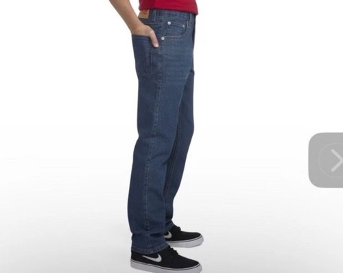 Levi's Youth Boy's Slim Flex Stretch Adjustable Waist Straight Denim Jean Sz 10 - Picture 3 of 13
