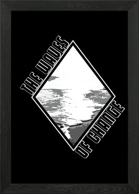 Die Wellen des Wandels gerahmtes Wandbild Poster Leinwanddruck Bild