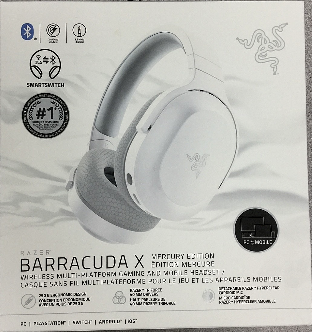 Razer Barracuda X Wireless Gaming Headset Mercury Edition RZ04