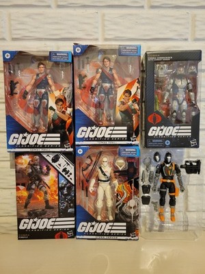 Gi Joe Classified Lot Firefly Storm Shadow Bat Cobra Commander Tomax Xamot Used