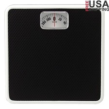 Analog Bathroom Scale 300 lb Mechanical Dial Weight Scale Low Profile Design New