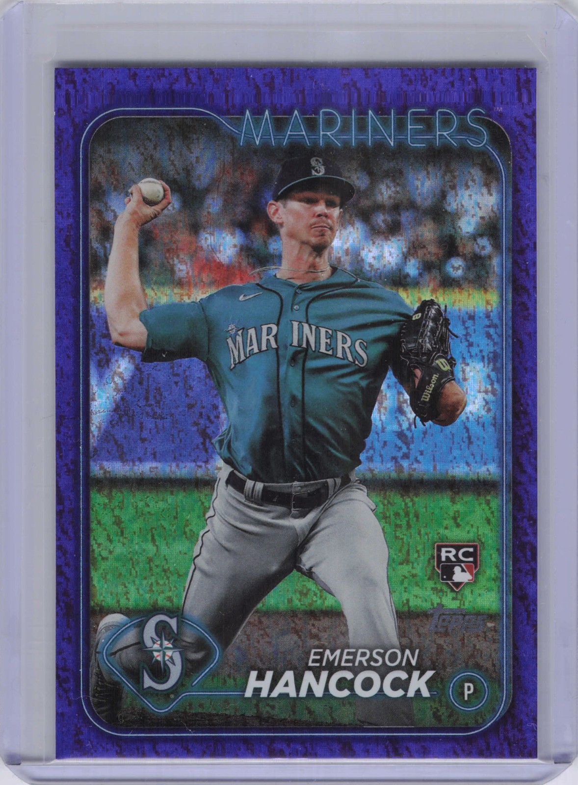 Emerson Hancock 2024 Topps Purple Holofoil #/799 #39 Seattle Mariners