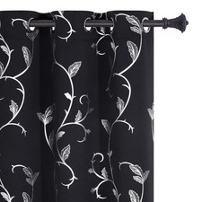 Blackout Curtains 84 Inch Length 2 Panels Thermal Insulated Window Treatment ...
