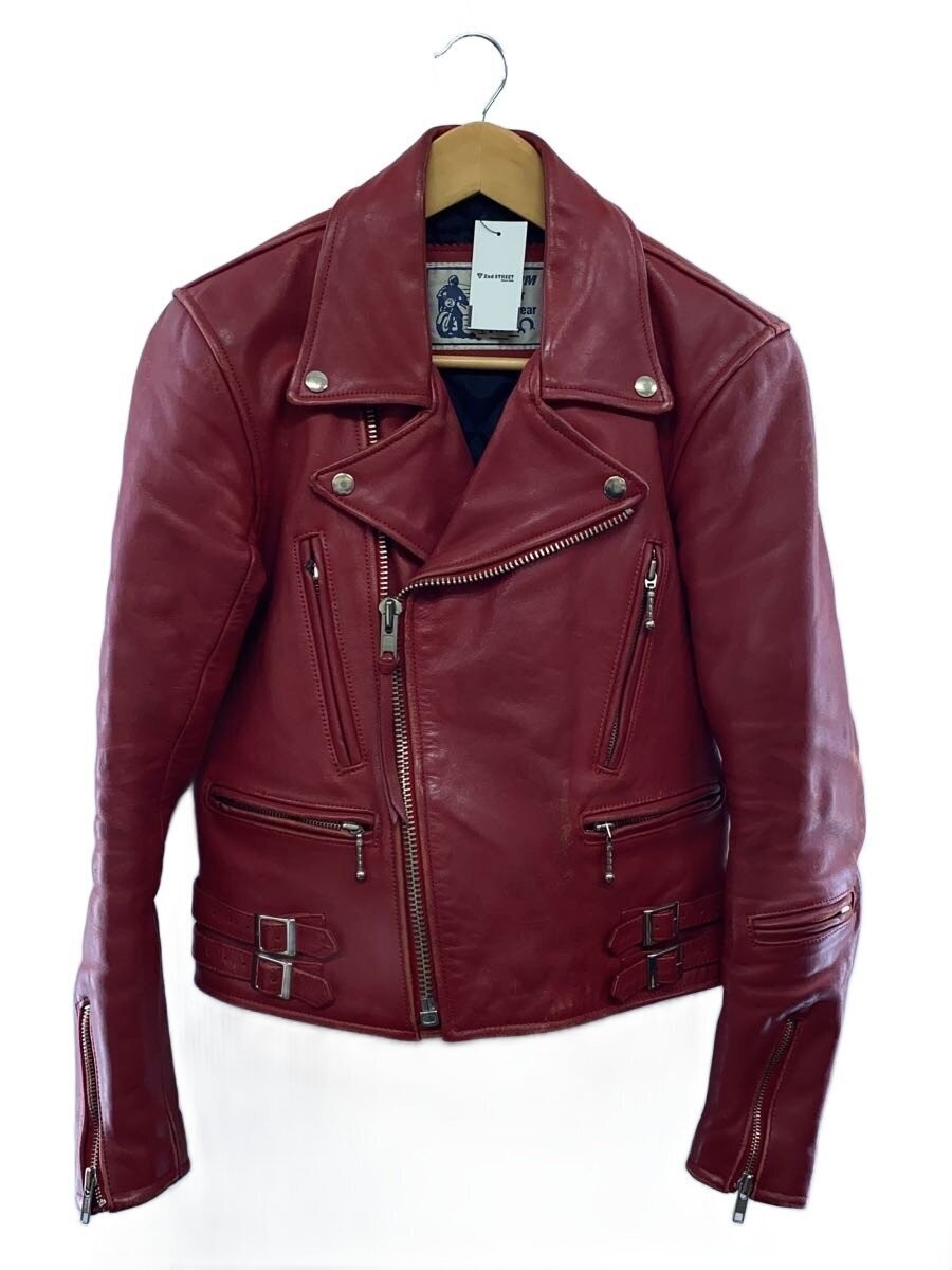 Freedom Double Riders Jacket/36/Leather/Red/Scuffed 4712