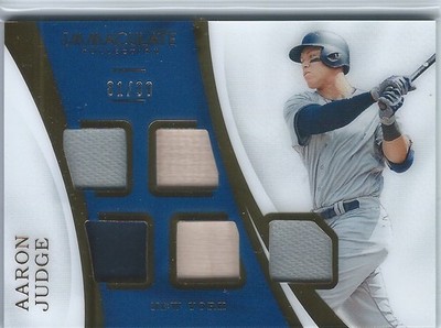 Aaron Judge, Yankees, 2017 Immaculate Collection Material, #IMAJ, #81/99
