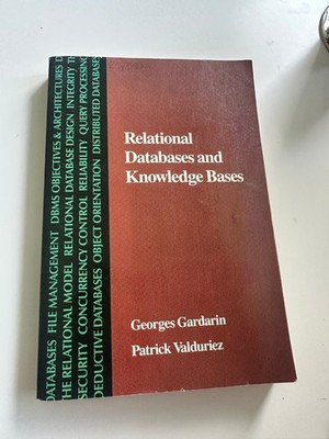 Gardarin Valdurez Relational Databases and Knowledge Bases ISBN 0-201-09955-1