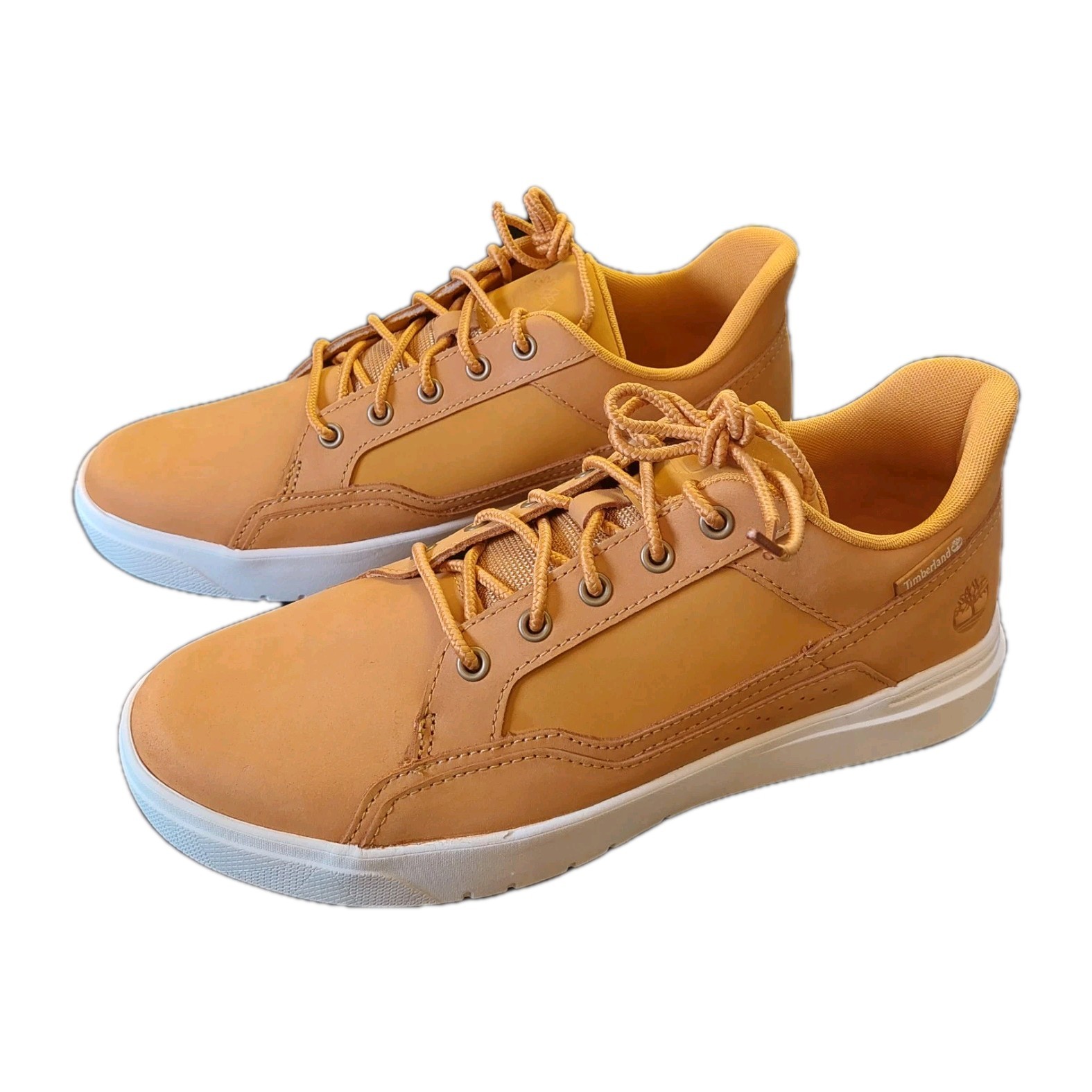 NEW! Timberland Men's Allston Low Lace-Up Sneaker Wheat Nubuck Leather Size 9.5