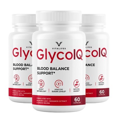 (3 Pack) Glyco IQ Advanced Blood Health Support Supplement GlycoIQ 60 Capsules