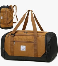 40L Travel Duffel Bag Gym Weekender Carry-On Brown - Pre-Owned Excellent Conditi