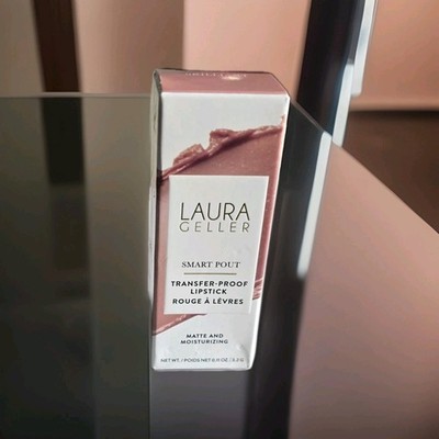 Laura Geller Smart Pout Transfer Proof Lipstick- BRILLIANT-Matte & Moisturizing 