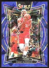7453K 2024-25 Panini Select #34 Jimmy Butler III Blue Cracked Ice Prizm