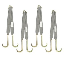 4 Pack Tow Straps V Bridle 3 X 24 W 15 J Hooks 5400 Wll Recovery V-strap