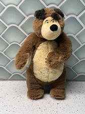 Masha and the Bear Brown 10 Plush Bear Stuffed Animal Netflix Simba Toys