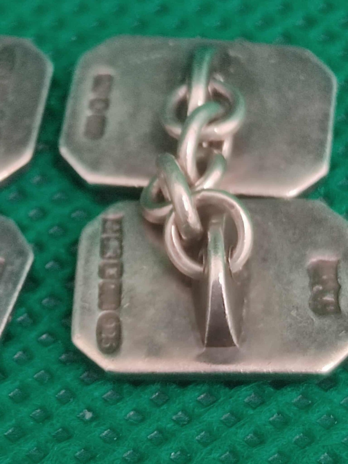 Sterling Silver White/Black Rectangular Check T-B… - image 8