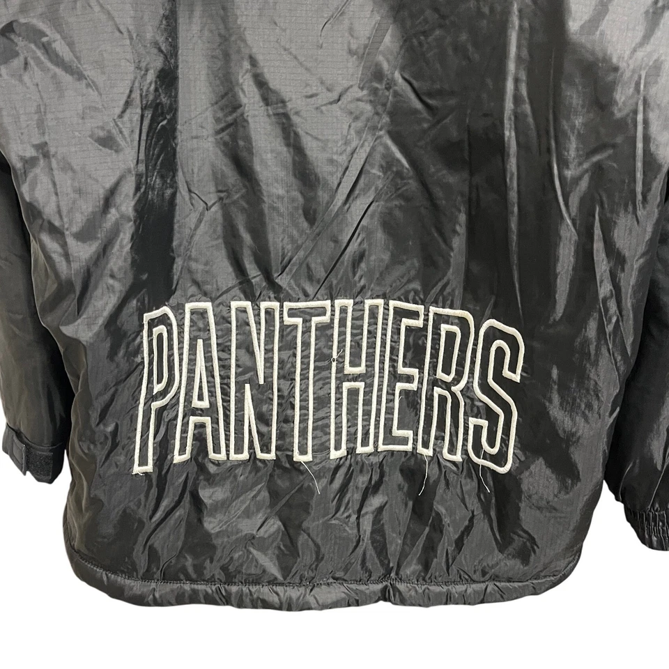 Винтажный 90-х Carolina Panthers NFL игры день пуловер Anorak куртка мужчин L черный синий - Изображение 3 из 4