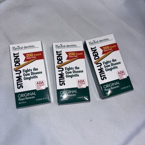Stim-U-Dent Plaque Removers Mint Flavor, Fights Gum Disease - 200 ct Value Pack - Picture 1 of 2