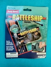 Vintage 1999 🌟Battleship Game Keychain🌟 Basic Fun~ NIP