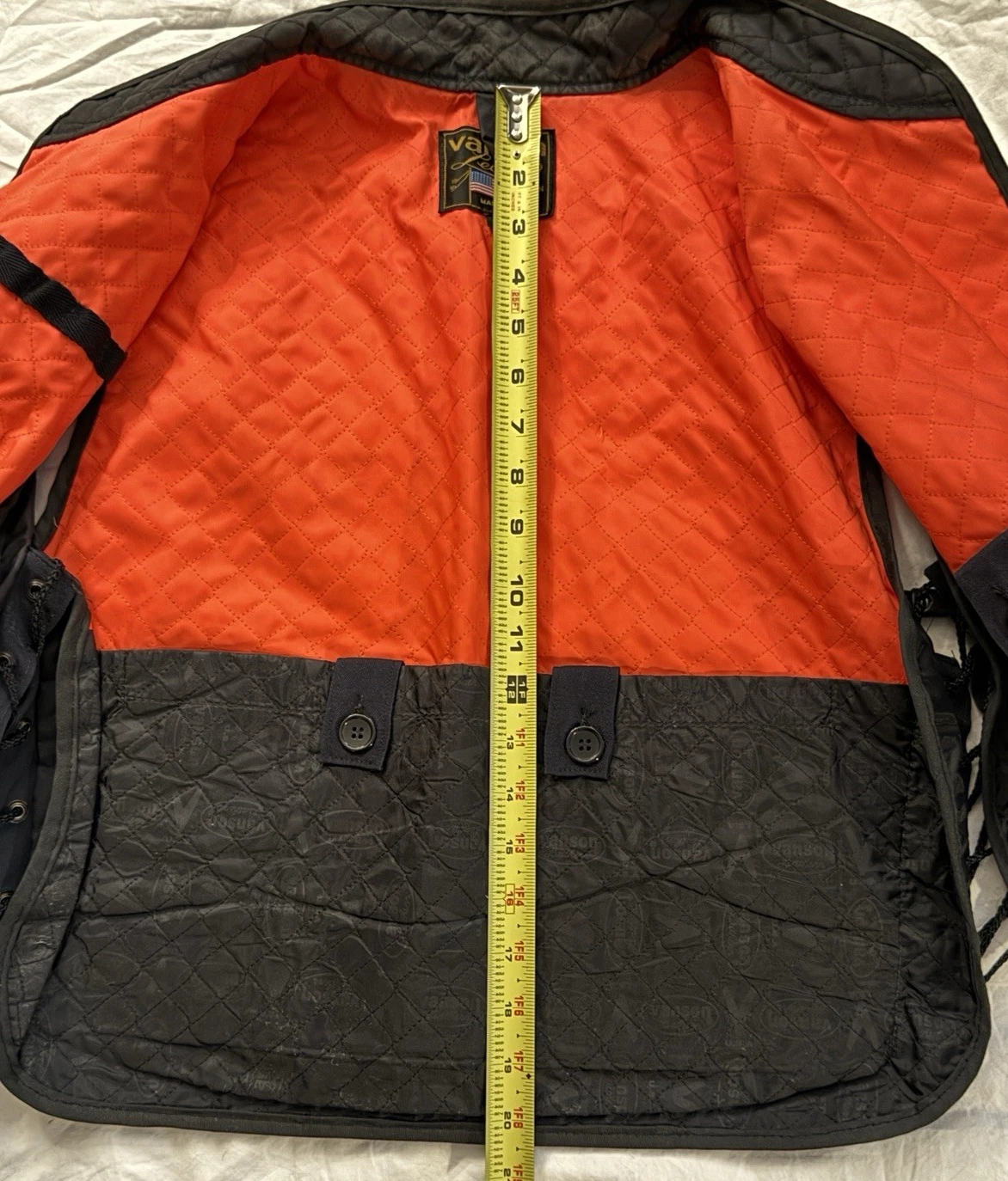 Vanson Leathers Streamliner Black Motorcycle Vest Quilted Lining Men 42 USA Made image 6
