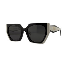 Prada PR 15WS Black / Talc Women's Sunglasses 54mm 19mm 140mm - 09Q-5S0