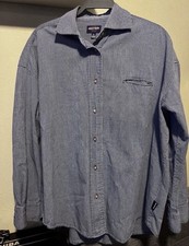 VTG 1990  s Guess men  s long sleeve button down shirt Made In Hong Kong Sz Med