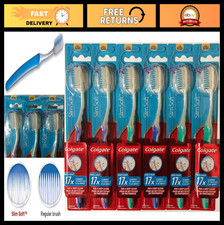 Extra Soft Toothbrush with Compact Head, Slim Soft Gliding Tips - Pack of 6