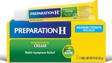 Preparation H Hemorrhoid Symptom Treatment Cream 0.9 Ounce Tube , Maximum...