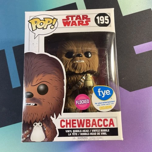 Funko Pop Star Wars Chewbacca Flocked FYE Exclusive #195 Vinyl Figure