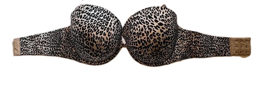 SUJETADOR ACOLCHADO VICTORIAS SECRET MUY SEXY SIN TIRANTES 34DD ESTAMPADO LEOPARDO Foto 4 de 4