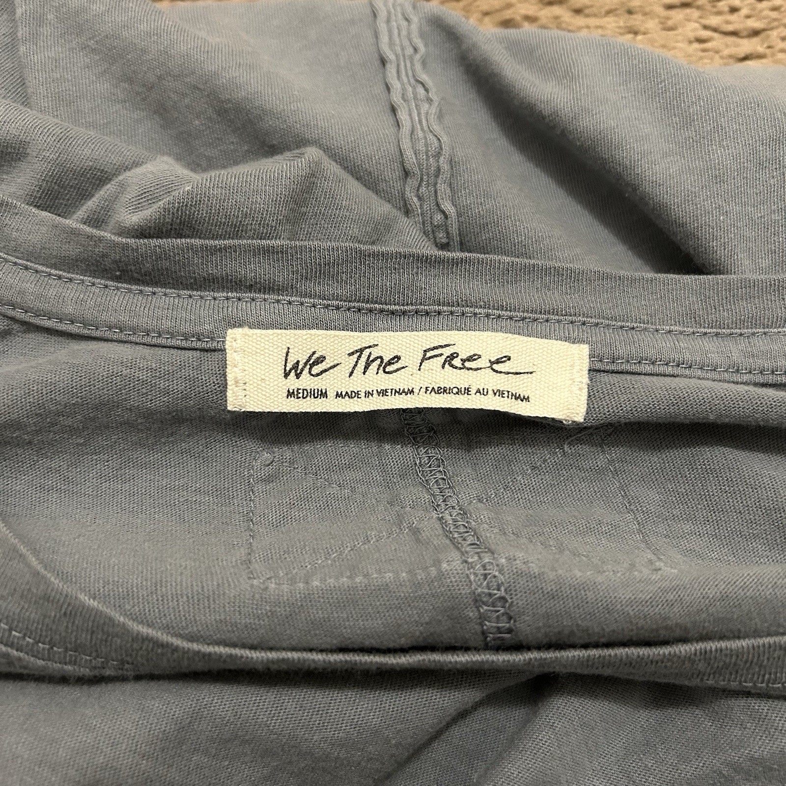 We The Free Oversized Basic Tee Size Medium Grayi… - image 6