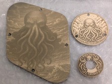 Handmade Custom engraved brass Gibson Les Paul  plate + switch cover +washer set