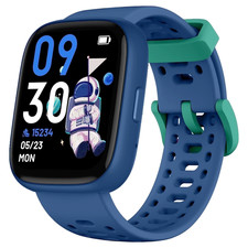 Kids Smart Watch 1.83" HD Touchscreen Find My GPS IP68 Waterproof Sports Blue