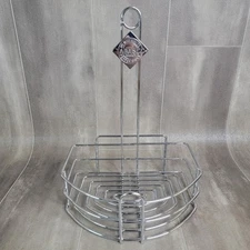 TABASCO Condiment Caddy Sauce Holder Chrome Steel Wire Restaurant Menu