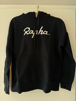 RAPHA MEN'S HOODIE LARGE LOGO | schwarz | Größe M | Top Zustand